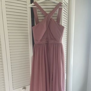 DUSTY ROSE BRIDESMAID DRESS